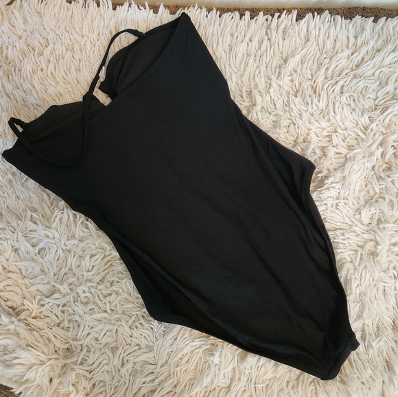 J.Crew Bandeau One-Piece Swimsuit - Black - 10 - Like New! Halter Or Strapless - Picture 3 of 7